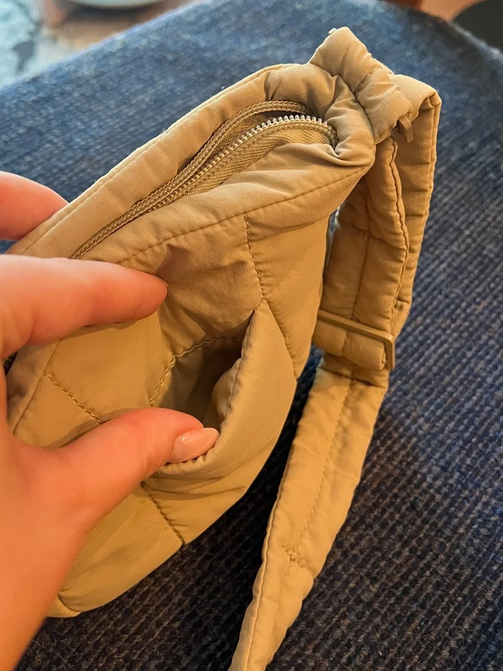 The Paper Bunny - Mini Puffer Swing Bag - Hazel